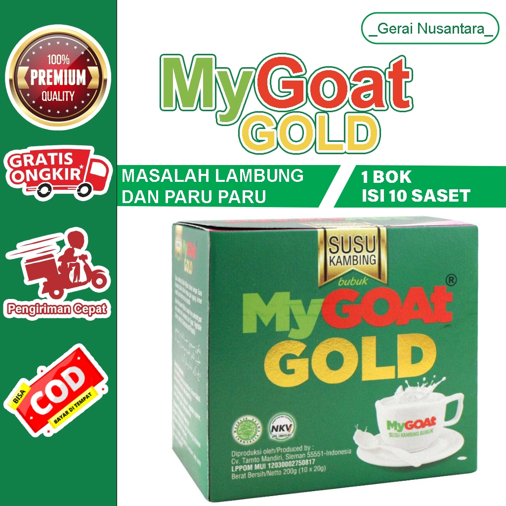 

Susu Kambing MYGOAT GOLD With Colostrum isi 10 Sachet