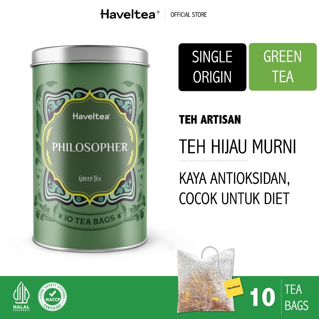 

PHILOSOPHER | Big Tin | Haveltea | Teh Hijau | Green Tea Sinensis