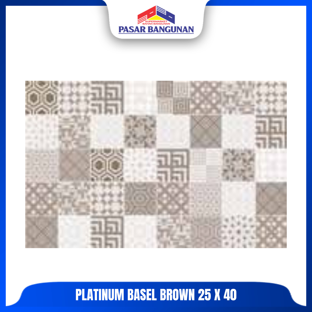 Platinum Keramik Basel Brown 25x40