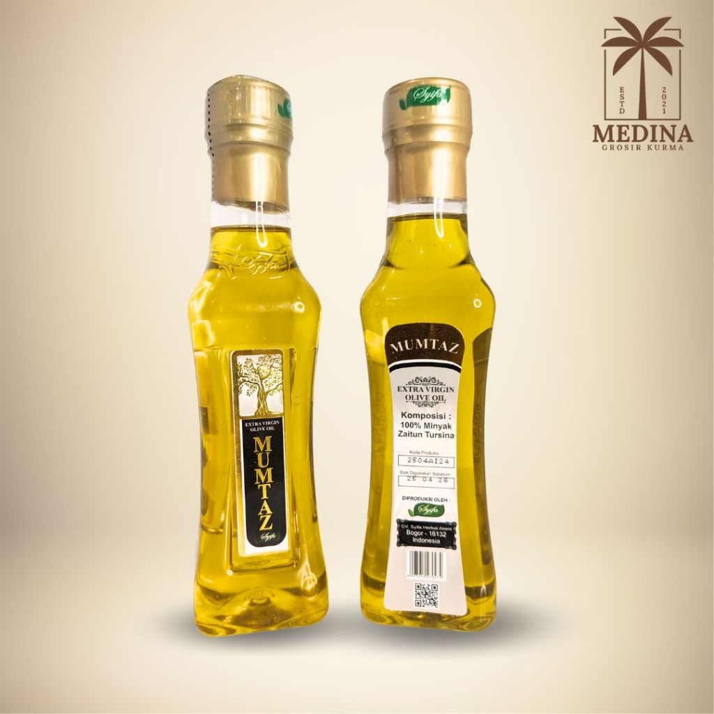 

Minyak Zaitun Mumtaz 350 ml – Kualitas Premium untuk Kesehatan Jantung, Kulit, dan Rambut | Extra Virgin, Murni dan Kaya Manfaat