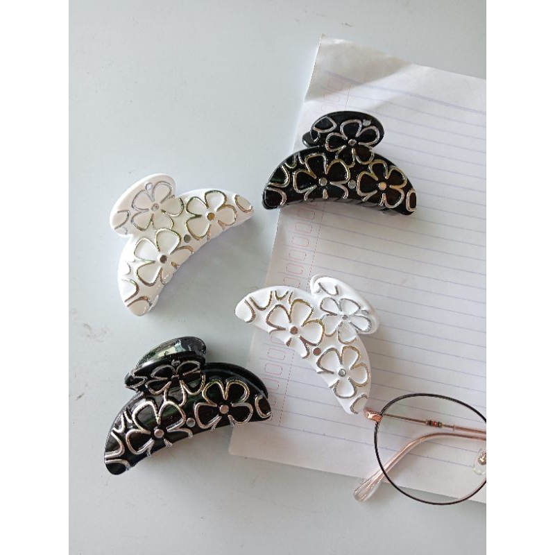 jepit rambut pisang motif bunga | jepit rambut | jepit pisang