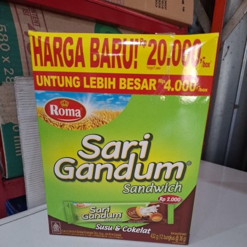 

ROMA SARI GANDUM BOX ISI 12PCS