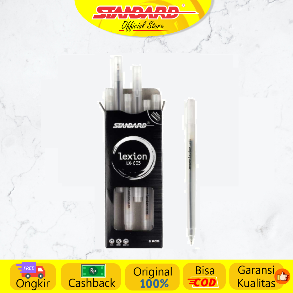 

Standard - Pulpen Lexion 0.5 LX-605 Gel ( Alat Tulis / Pen / Ballpoint / Pena )