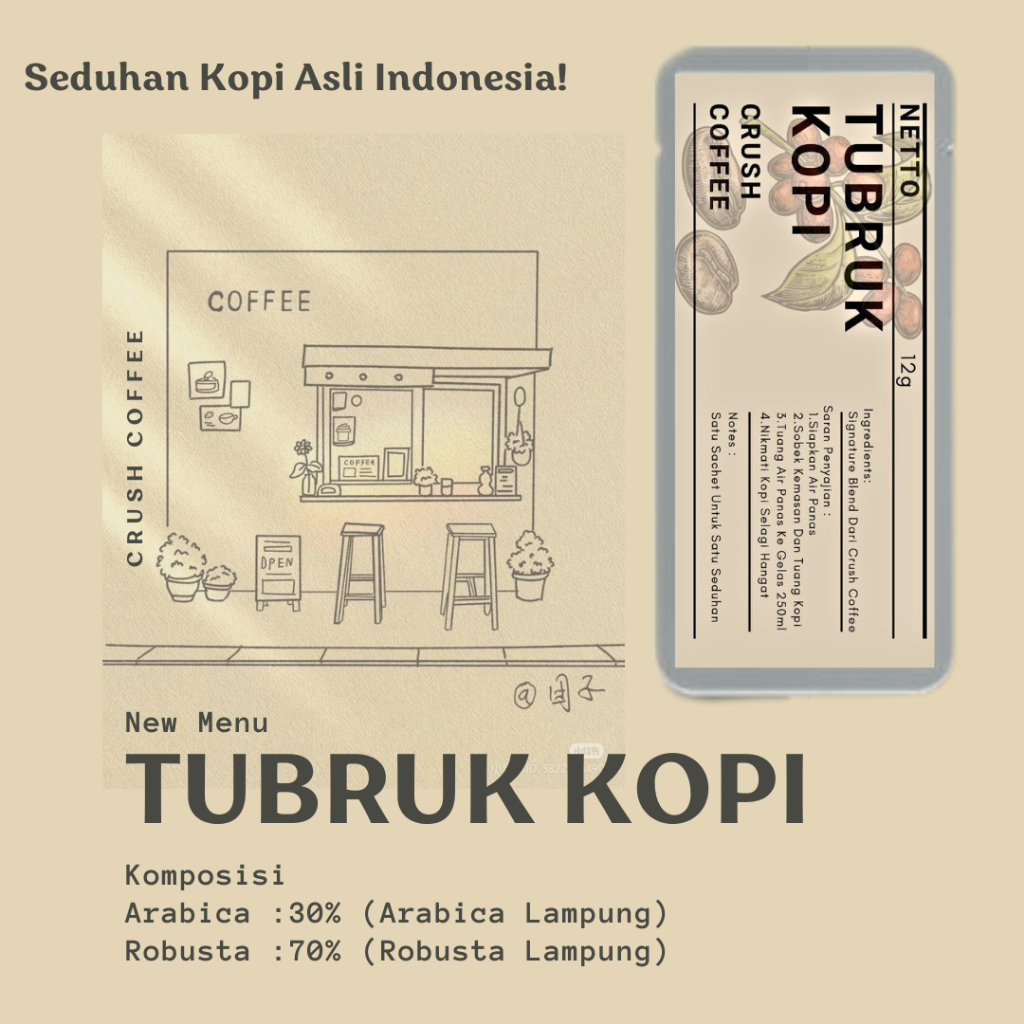 

Kopi Tubruk Sachet Stick Kualitas Premium