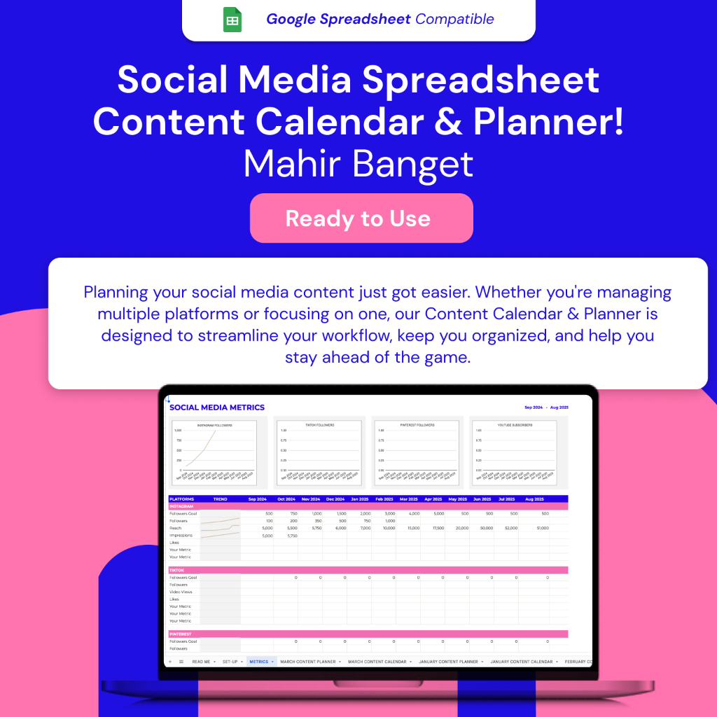 Kalender Konten Social Media Planner Muji Undated Planner Goodnotes Template