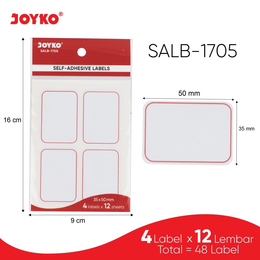 

Label Sticker Self Adhesive Labels Joyko SALB - SALB-1705