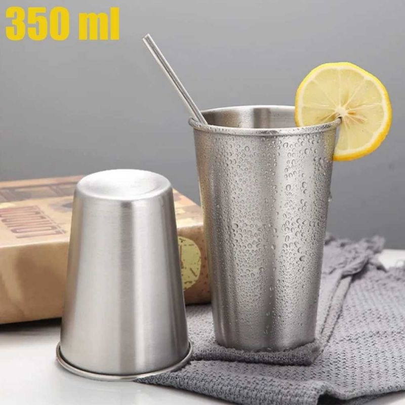 Gelas camping stainless steel SUS 304 anti karat