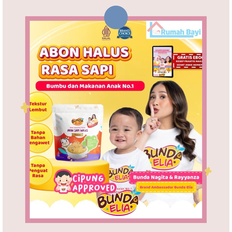 

Bumbu Bunda Elia Abon Sapi MPASI / Abon Ayam / Abon MPASI / Abon Bayi / Abon Cipung Asli / Abon Halus Premium