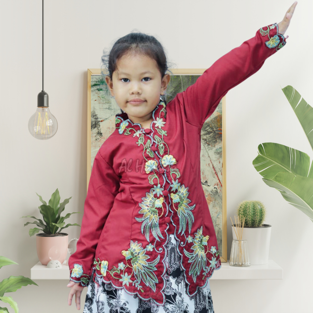 Alhusaeni - Baju Encim Anak Perempuan Kebaya Anak TK Kebaya Encim Anak Kebaya Anak SD Kebaya Betawi