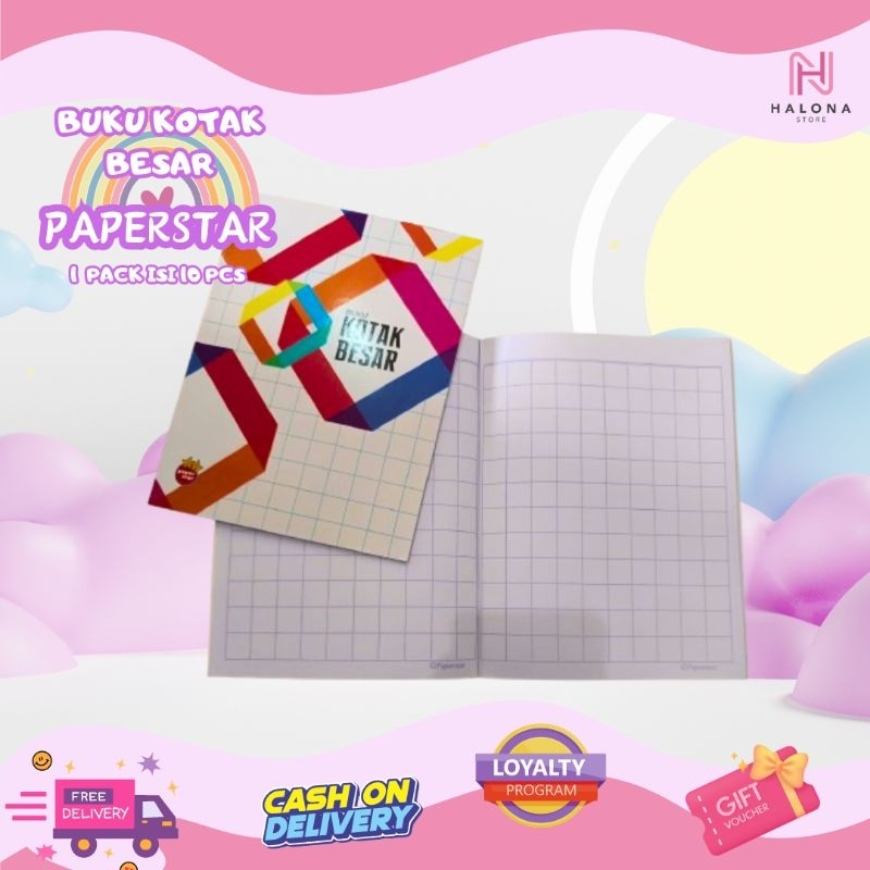 

[1 PACK isi 10 pcs] Buku Kotak Besar Paper Star
