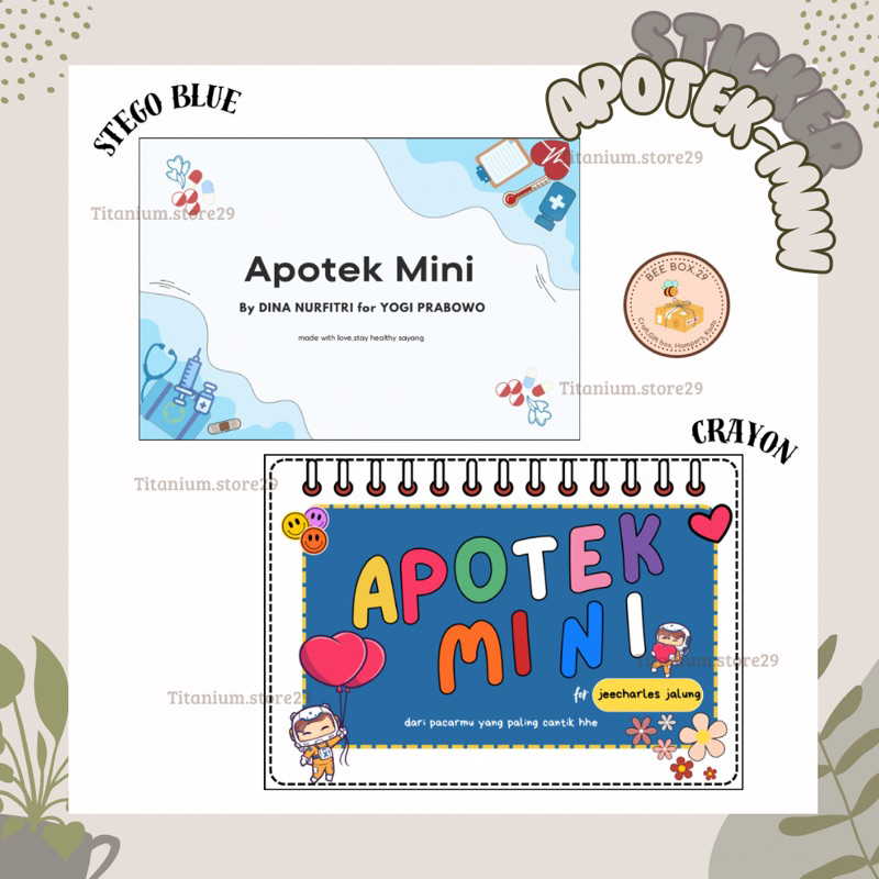 

STICKER APOTEK MINI LUCU BISA REQUEST DESIGN