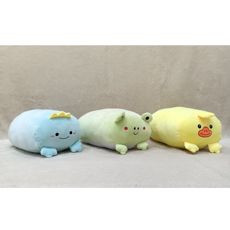 Guling Boneka Animal Gemoy - Dino Duck Frog