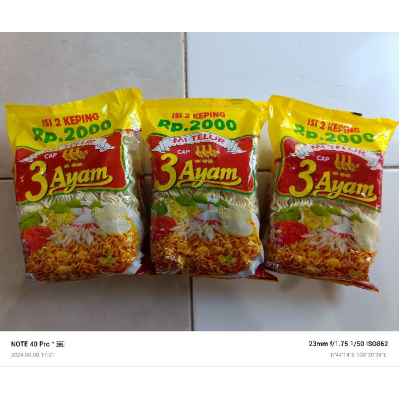 

Mie Telur Cap 3 Ayam