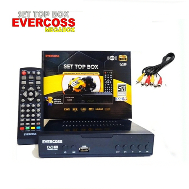 STB Set Top Box EVERCOSS MAX pro DVBT2 Evercoss MAX pro