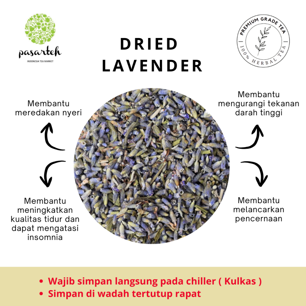 

[Pasarteh] Dried lavender | Tisane | Teh Bunga | Lavender Tea | Teh Herbal I Bunga Lavender