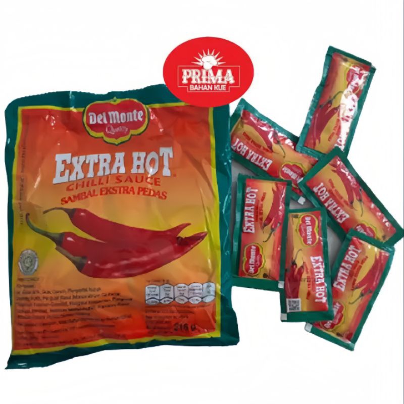 

DEL MONTE CHILI EKSTRA HOT Sachet isi 24