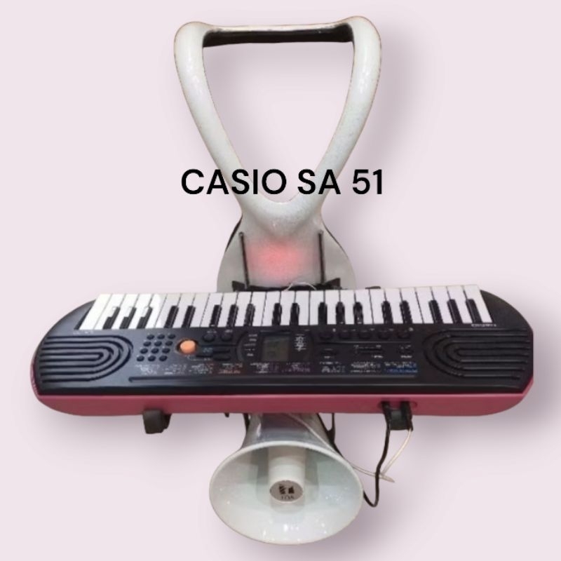 Keyboard CASIO SA-50/51 Atau orgen drumband full set