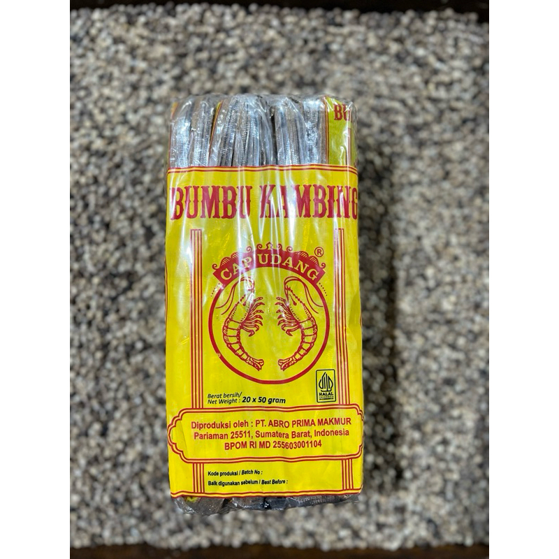 

Bumbu kambing cap udang saset 1kg