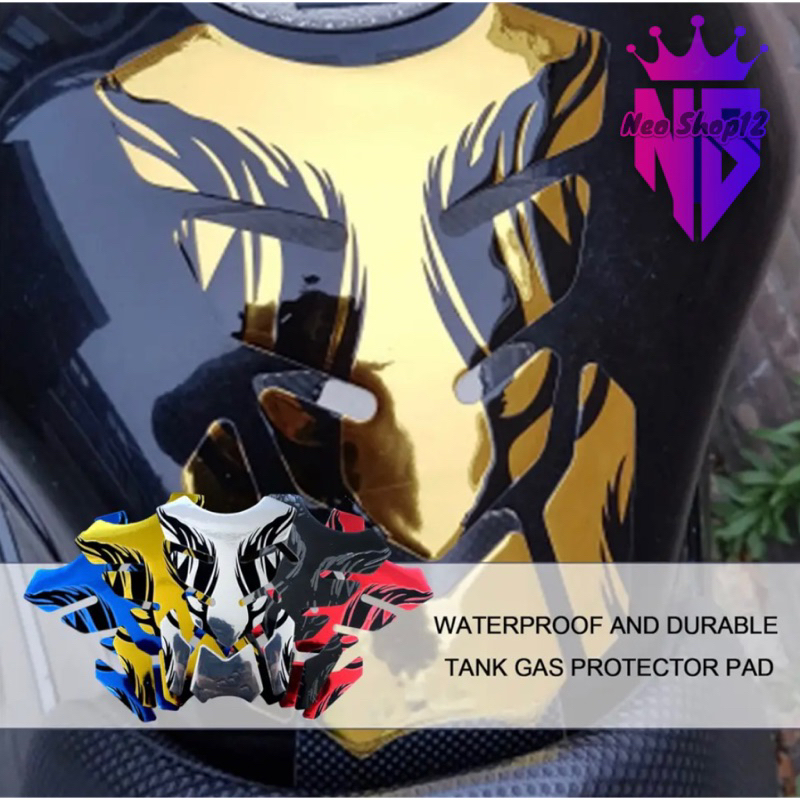 Stiker 3D Tank Pad Stiker Penutup Pelindung Tangki Aksesoris Motor
