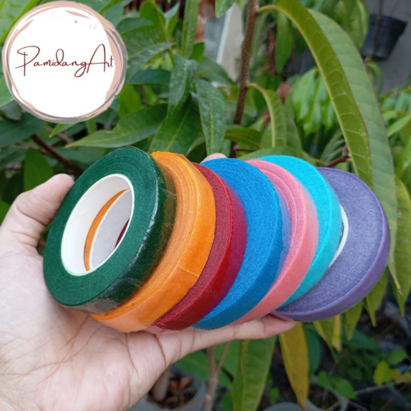 

Floral Tape Roll 30 yard / Selotip Daun Warna / Flower Tape/ Solasi Bunga