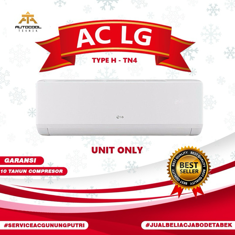 AC LG 1/2PK H-05TN4 AC SPLIT LG R32 TYPE TERBARU