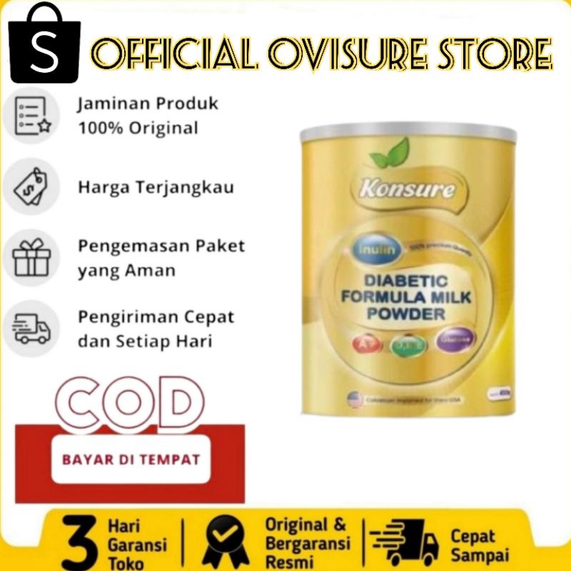 

Konsure Diabetic Formula Milk Powder Asli Susu Atasi Diabetes & Kencing Manis Original Herbal