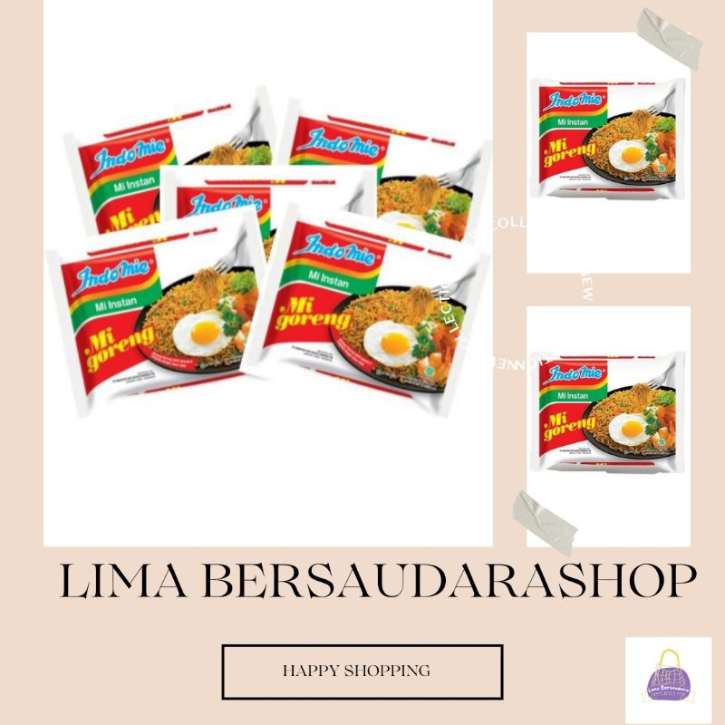 

INDOMIE MIE GORENG 5 BUNGKUS (5×80gr)