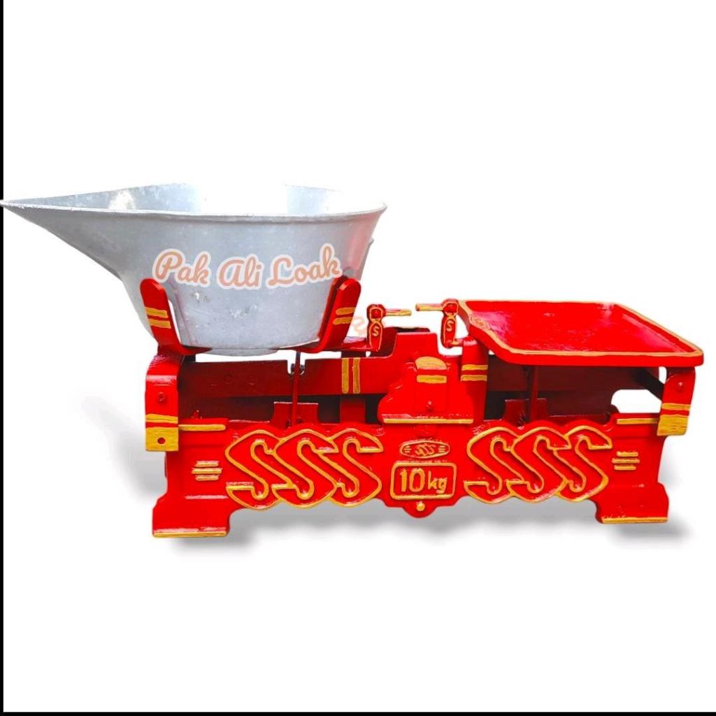 Timbangan meja kodok duduk SSS plus bandul besi cor 10kg Kitchenware