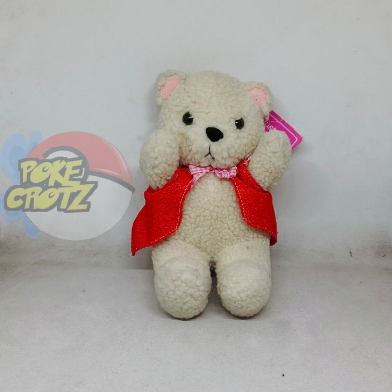 Boneka russ teddy bear ruggles bulu domba tag plush 17cm