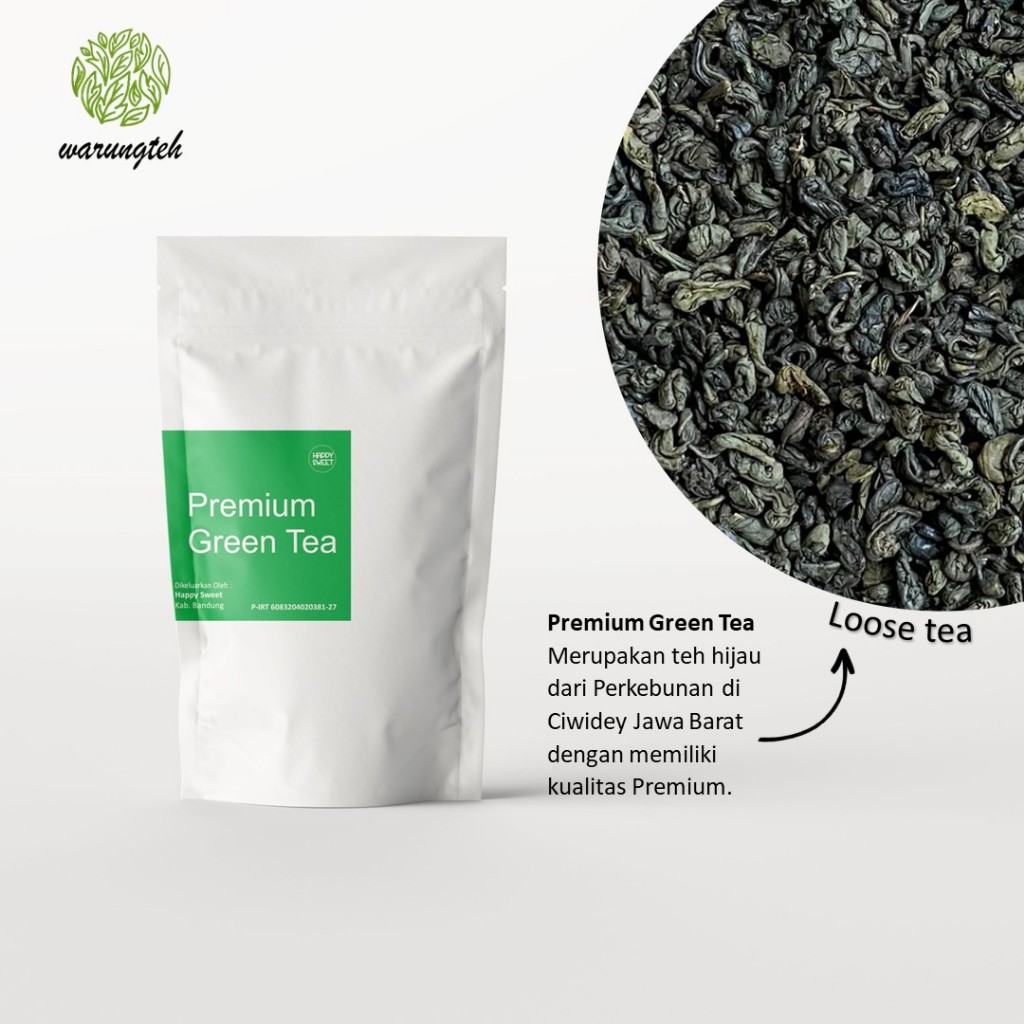 

Premium Green Tea 100 gram | Teh Hijau Premeium | Pekoe Super Premium | warungteh
