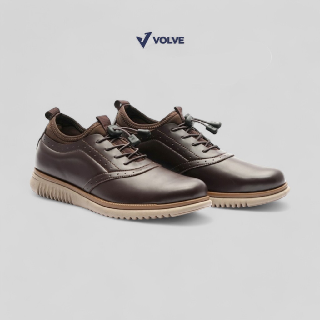 VOLVE ORCA DARK BROWN Sepatu Pantofel Pria