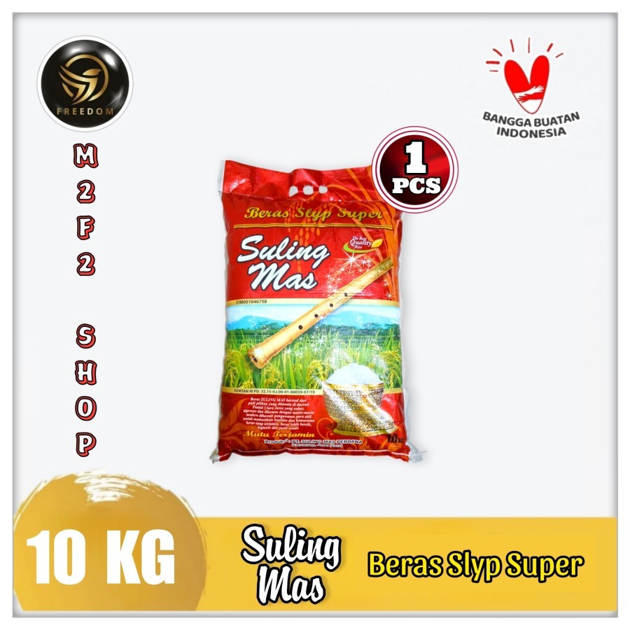 

Suling Mas Beras Putih Pulen & Gurih Premium IR 64 - 10 kg (Kemasan Satuan)