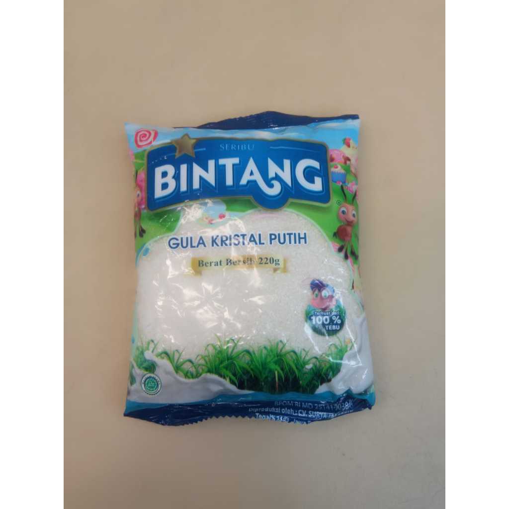 

Gula Kristal Putih Seribu Bintang 220gram