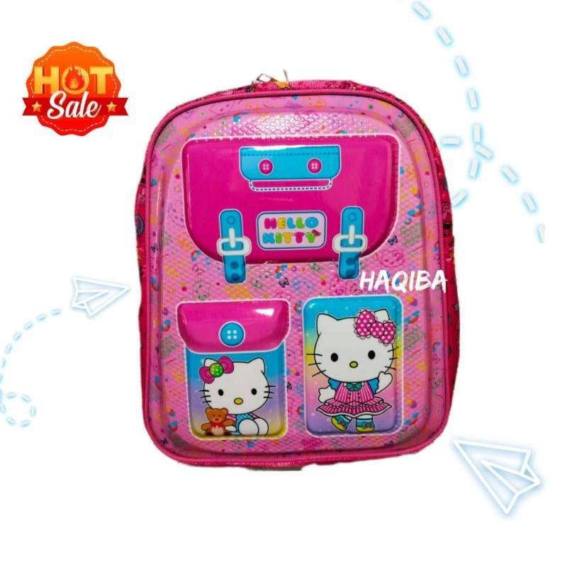 tas anak TK perempuan/LED/hello kitty