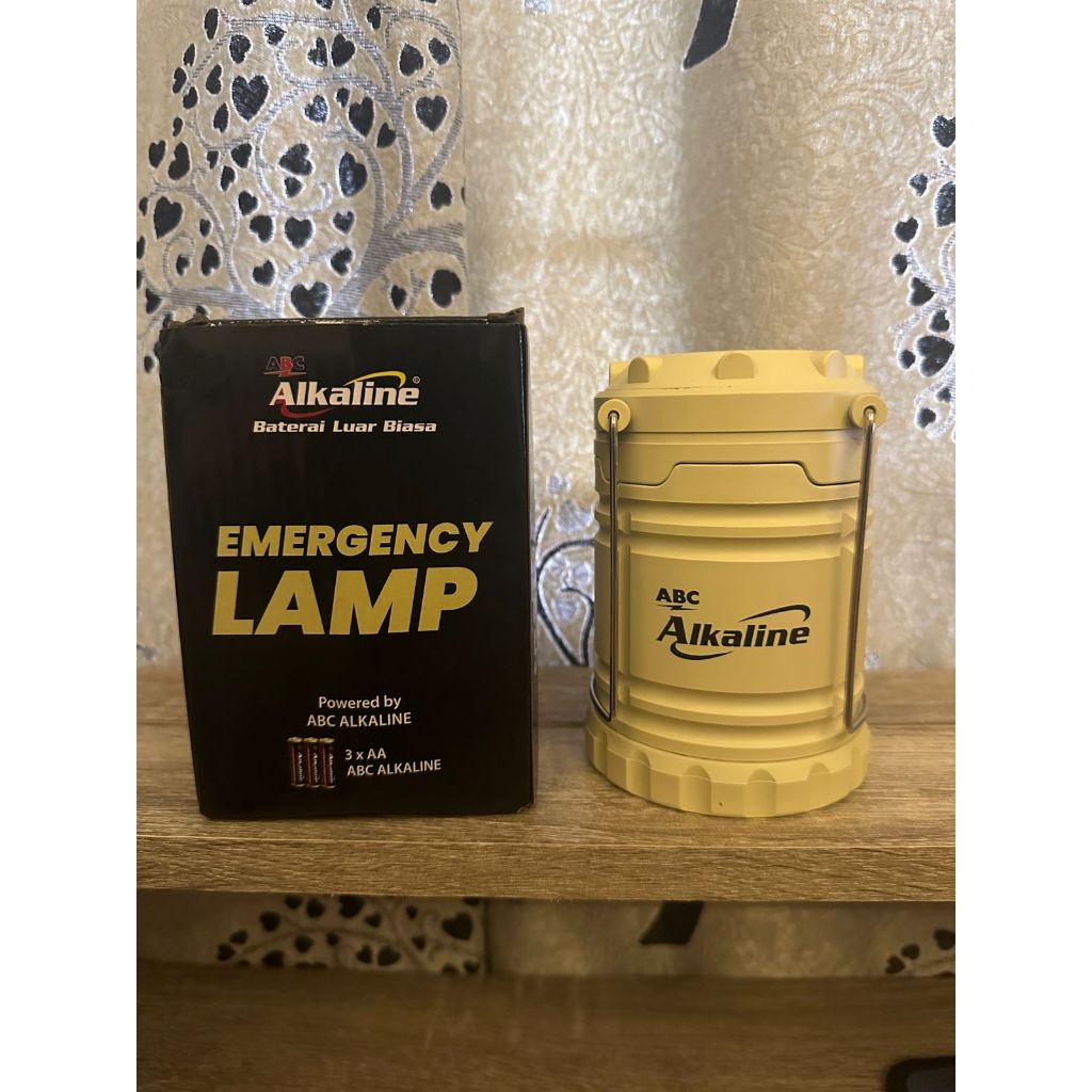 Lampu darurat / emergency ABC Alkaline LED Light Baterai AA / Emergensi Lamp Lentera Kemping Camping