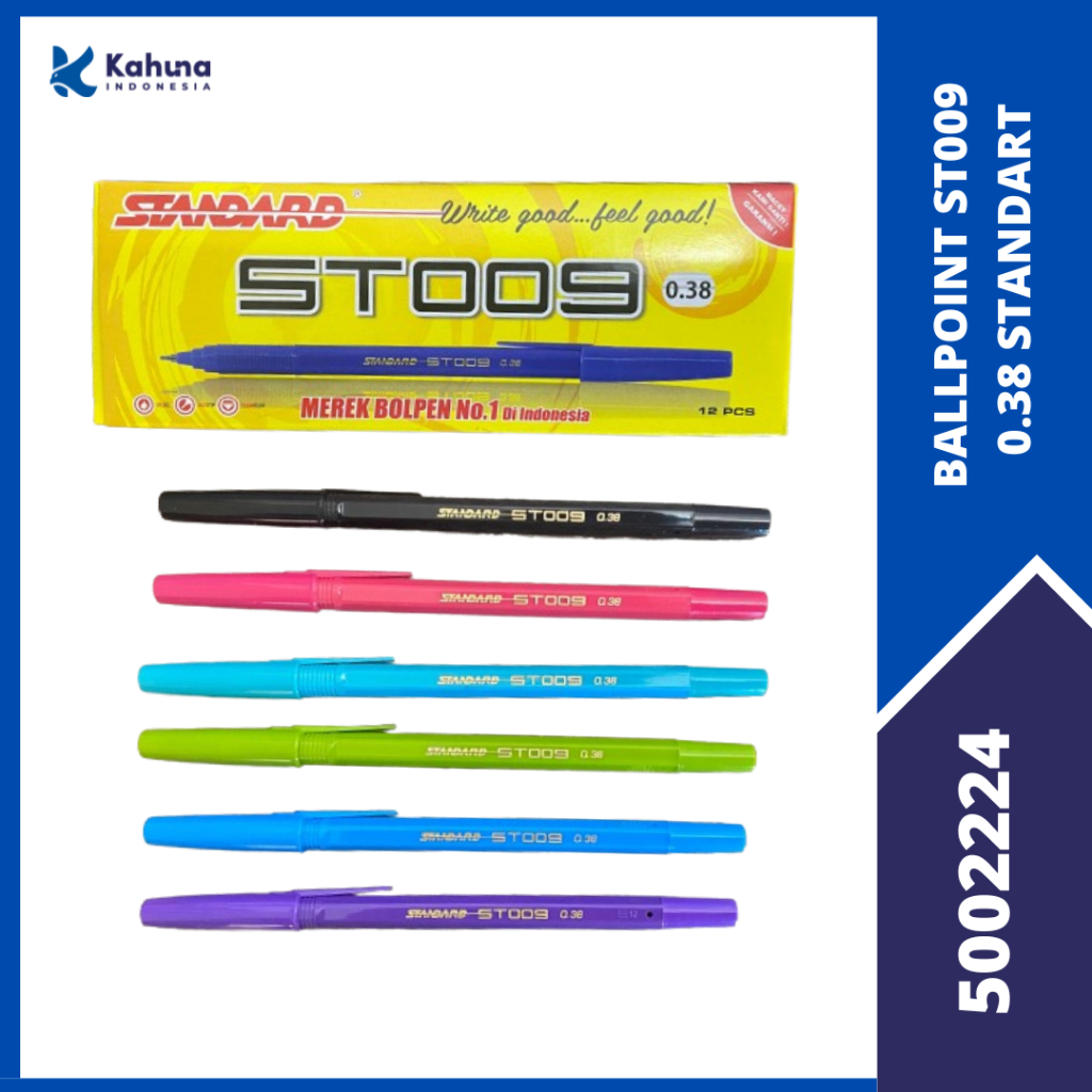 

Ballpoint / Bolpen / Pulpen ST009 Standard ( 1 PACK ) [5002224]
