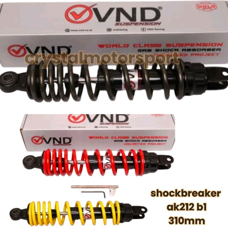 Shockbreaker vnd ak 212 b 1 non tabung 310mm mio beat karbu scoopy  lama mio soul fino shock vnd non