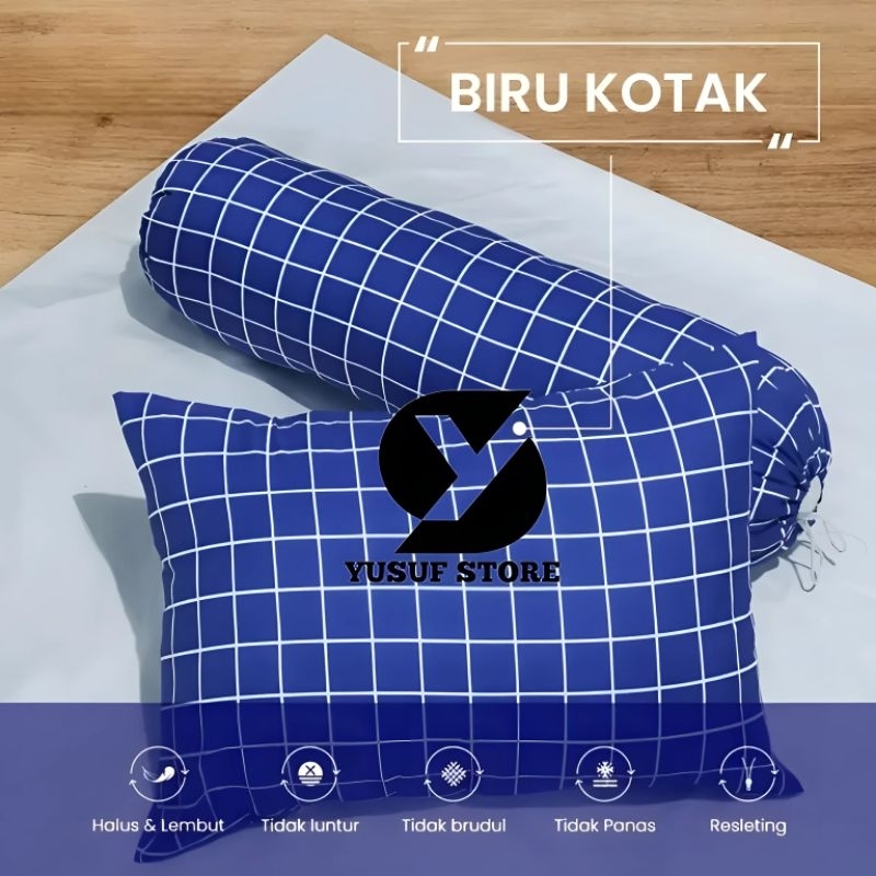 (TERMURAH) SARUNG BANTAL MOTIF KOTAK KOTAK | SARUNG BANTAL GULING MOTIF KOTAK KECIL | SARUNG BANTAL 