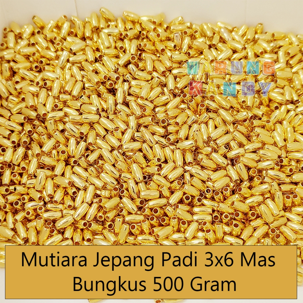 Mutiara Jepang Padi 3x6 Mas 500 Gram