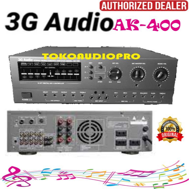 3G Audio AK400   AK-400 Amplifier Karaoke