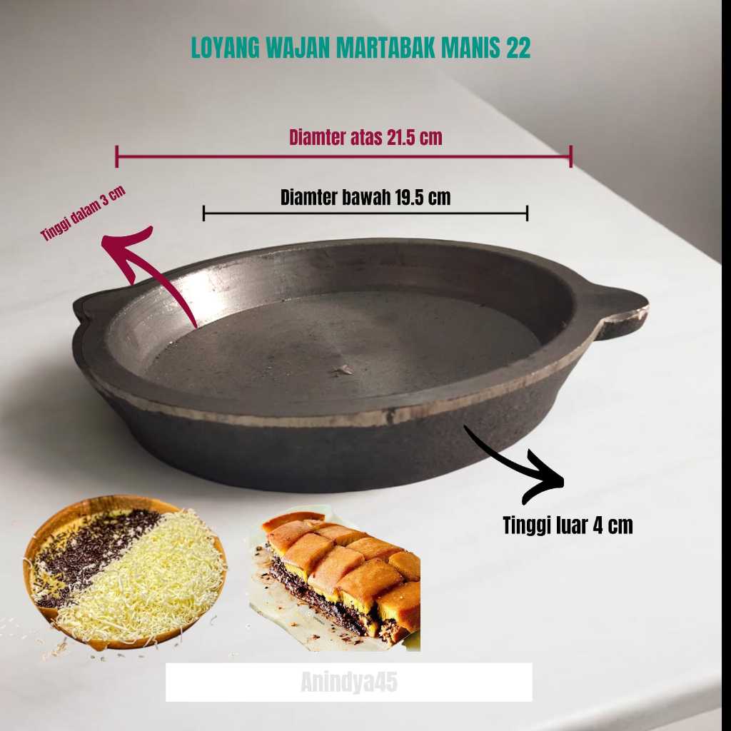 loyang martabak manis/loyang martabak bangka 22 cm