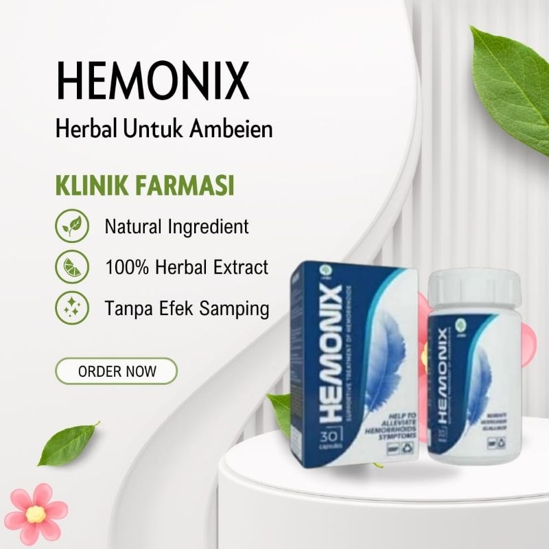 Hemonix 100% Asli Obat Herbal Ambeien & Wasir - Hemonix Obat Ambeien Herbal Original