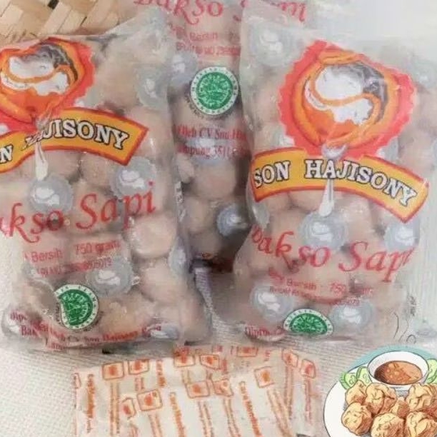 

Bakso Sony Besar SON HAJISONY Asli Lampung ( Baso daging Sapi ) soni