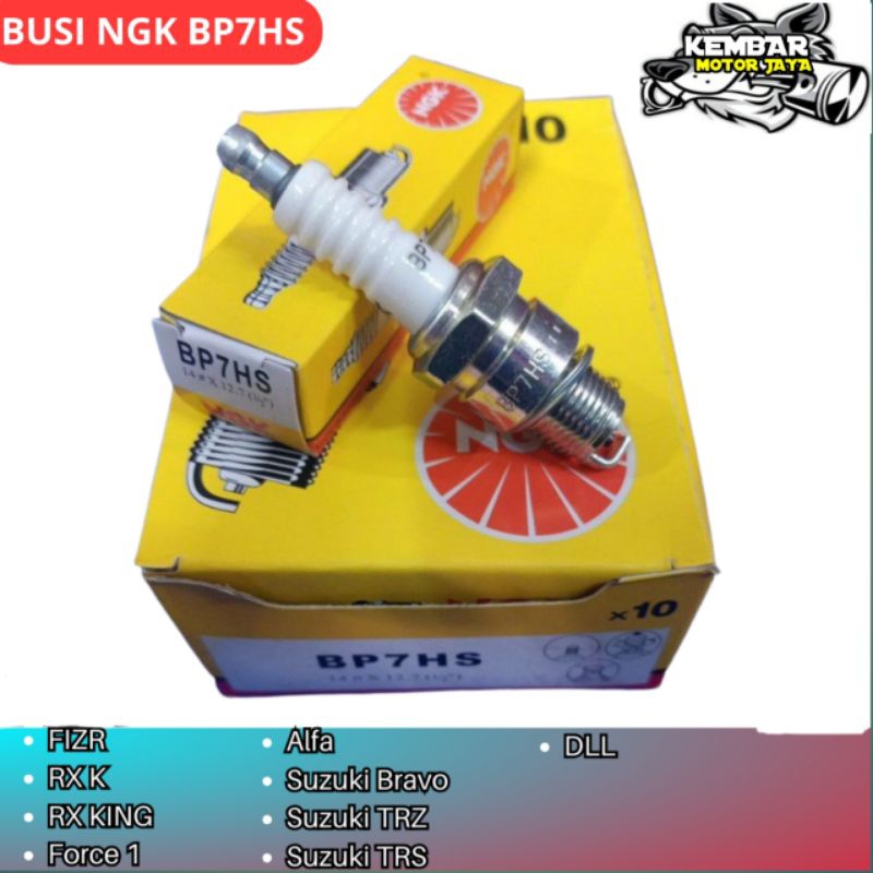 BUSI NGK BP7HS BUSI MOTOR FIZR RX FORCE 1 ALFA DRAT PENDEK SUZUKI BRAVO PALING MURAH
