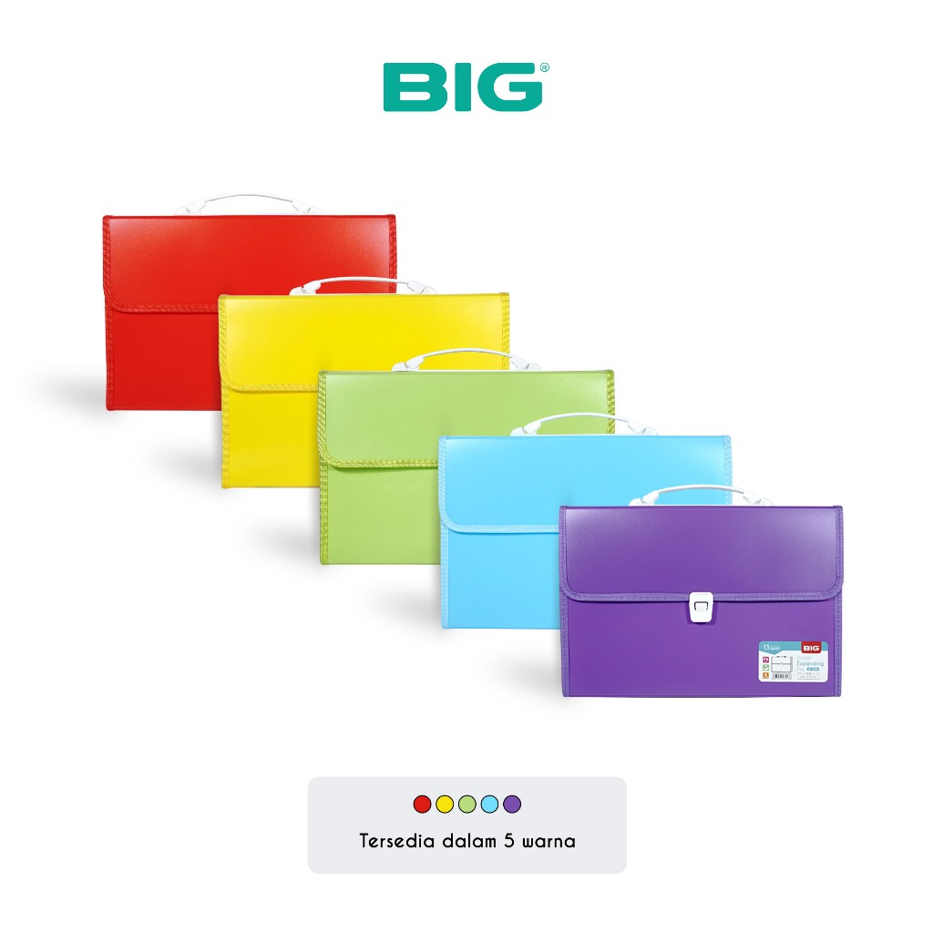 BIG Expanding File/ Map Harmonika/ Organizer Dokumen/ Carry File F4 Folio FC 13 Poket Warna Kunci XP