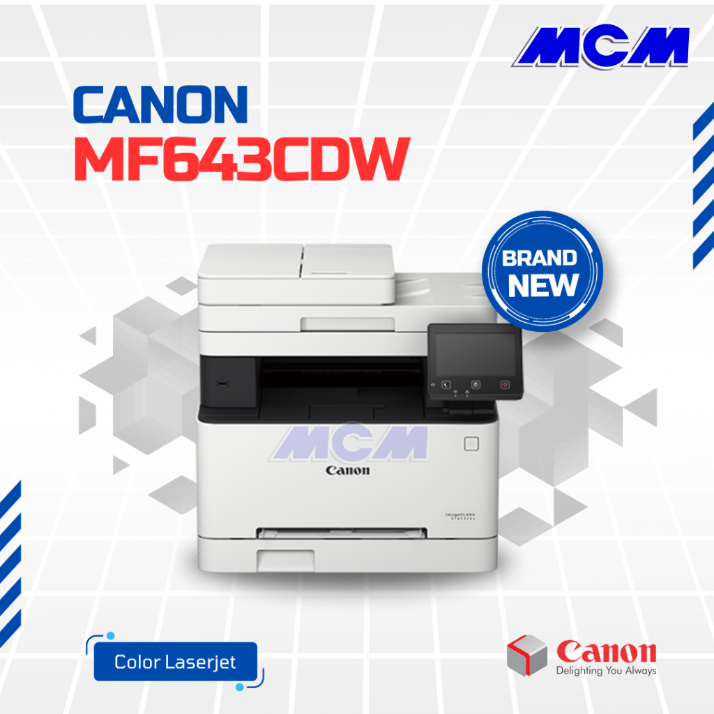 PRINTER LASER COLOR Canon MF643Cdw WiFi Duplex | MESIN FOTOCOPY WARNA ALL IN ONE Scan Copy