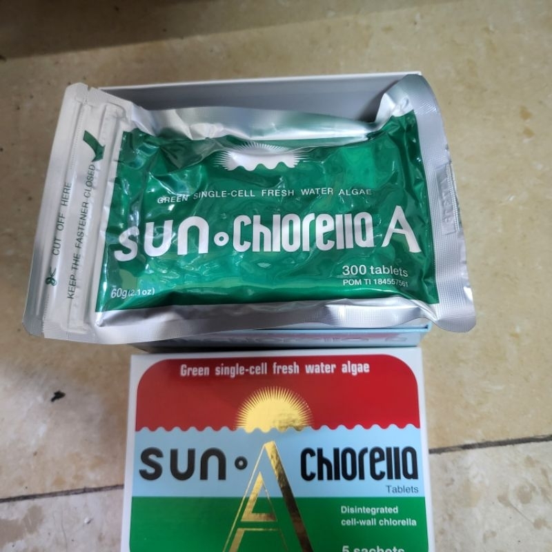 CNI SUN CHLORELLA 300 TBLET ASLI JAPAN