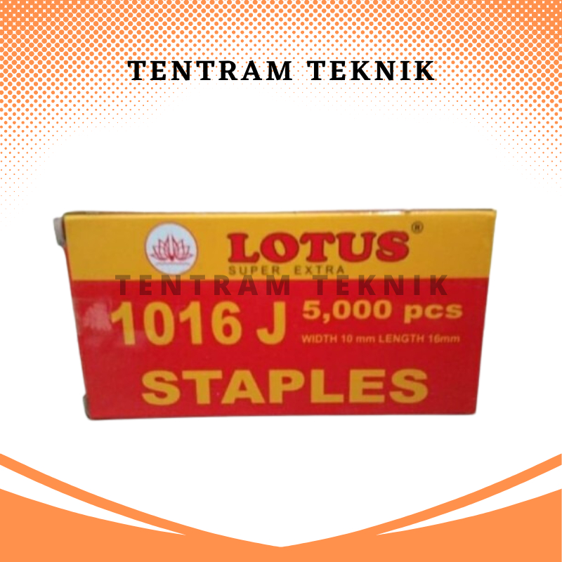 

Isi Staples 1016 J Lotus Refill Stapler Steples Tembak Gun Tacker / Isi Staples Paku Tembak Lotus 1016 / Lotus 1016 J Refill Isi Staples Tembak Staple Gun Tacker