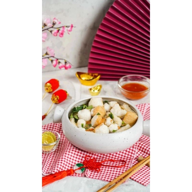 

Tahu Kok Khas Bangka Size L / Bakso Ikan Bangka / Bakso Ikan Tenggiri / Bakso Frozen