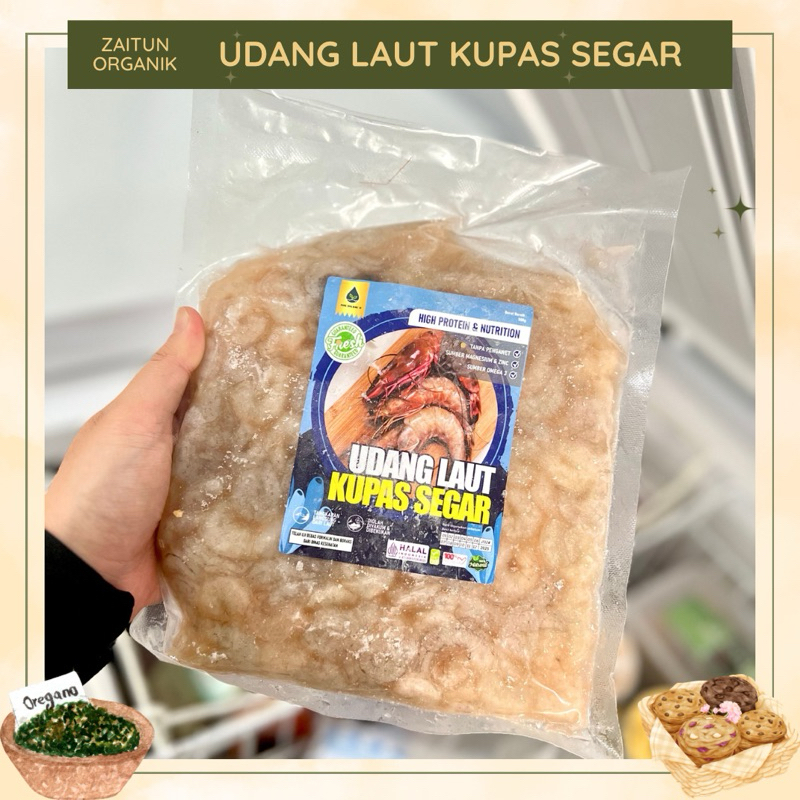 

Udang Laut Kupas Segar | Udang Vaname Kupas | Pure Organik | 500 gr